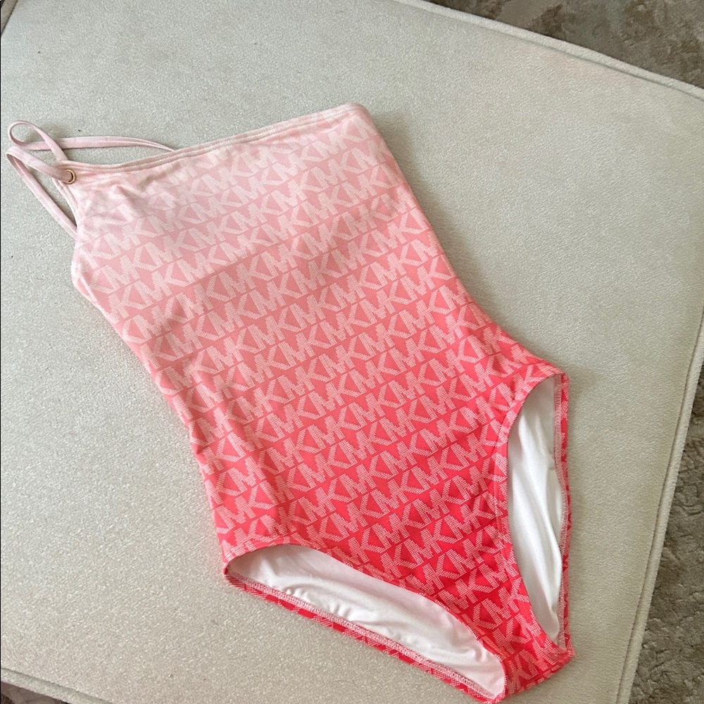 Michael Kors Pink Ombre One-Piece Swimsuit